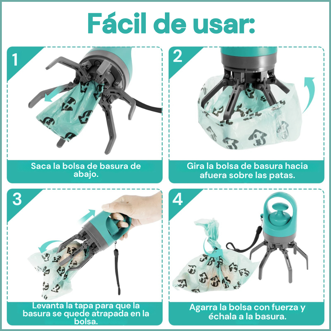 Snap&Wrap | Recogedor de desechos para mascotas.